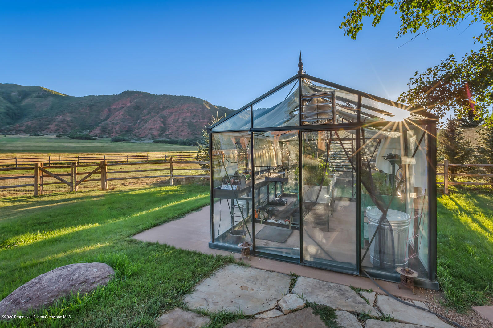 160 Red Rock Road Basalt, CO 81621 - Photo 28 of 45 a view of a terrace with a garden