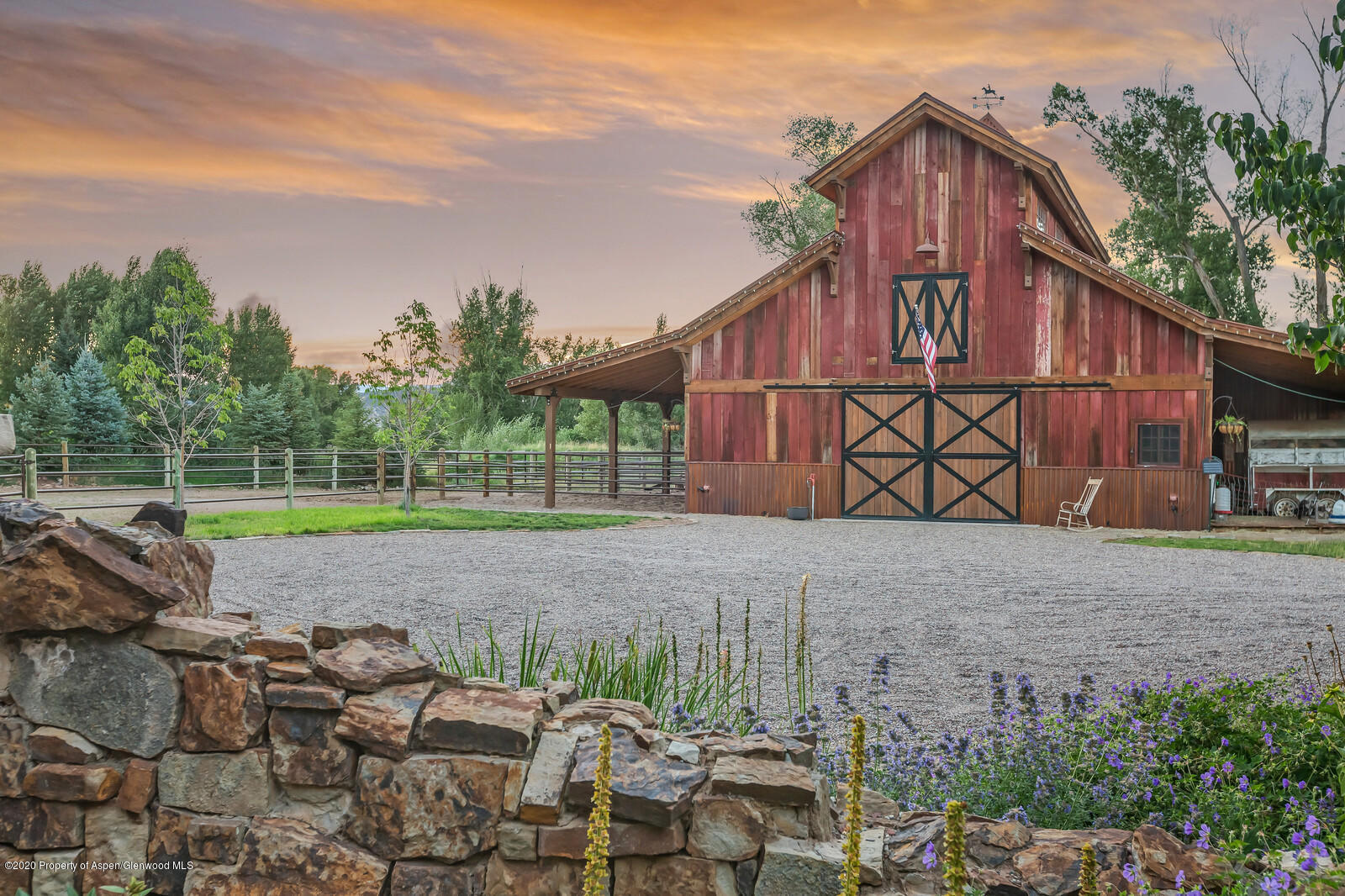 160 Red Rock Road Basalt, CO 81621 - Photo 39 of 45 a view of a house with backyard and a garden