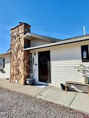 a view of a house with a door