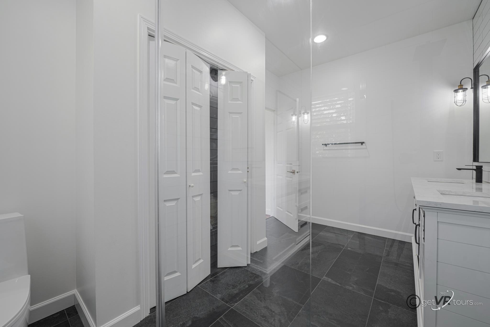 9109 South Hanover Hill Road Hanover, IL 61041 - Photo 15 of 42 a bathroom with a shower and a sink