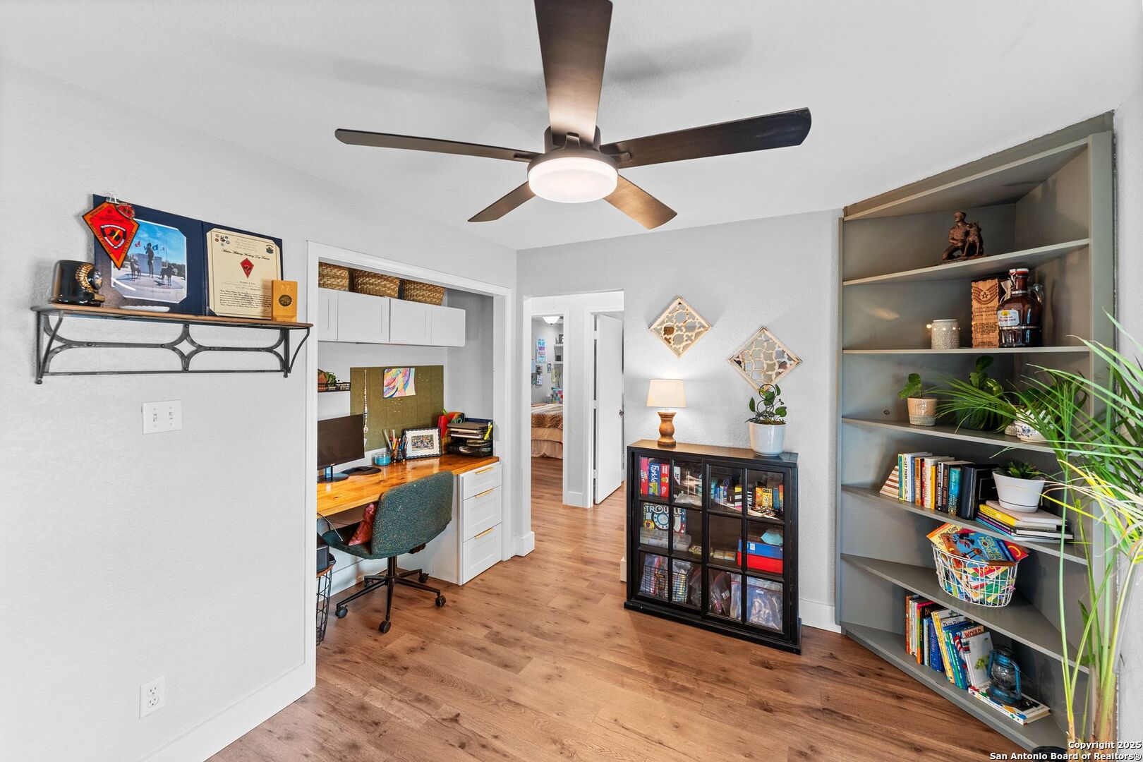 1265 Hillside Oaks Drive La Vernia, TX 78121 - Photo 29 of 72 a view of a workspace with furniture and toys