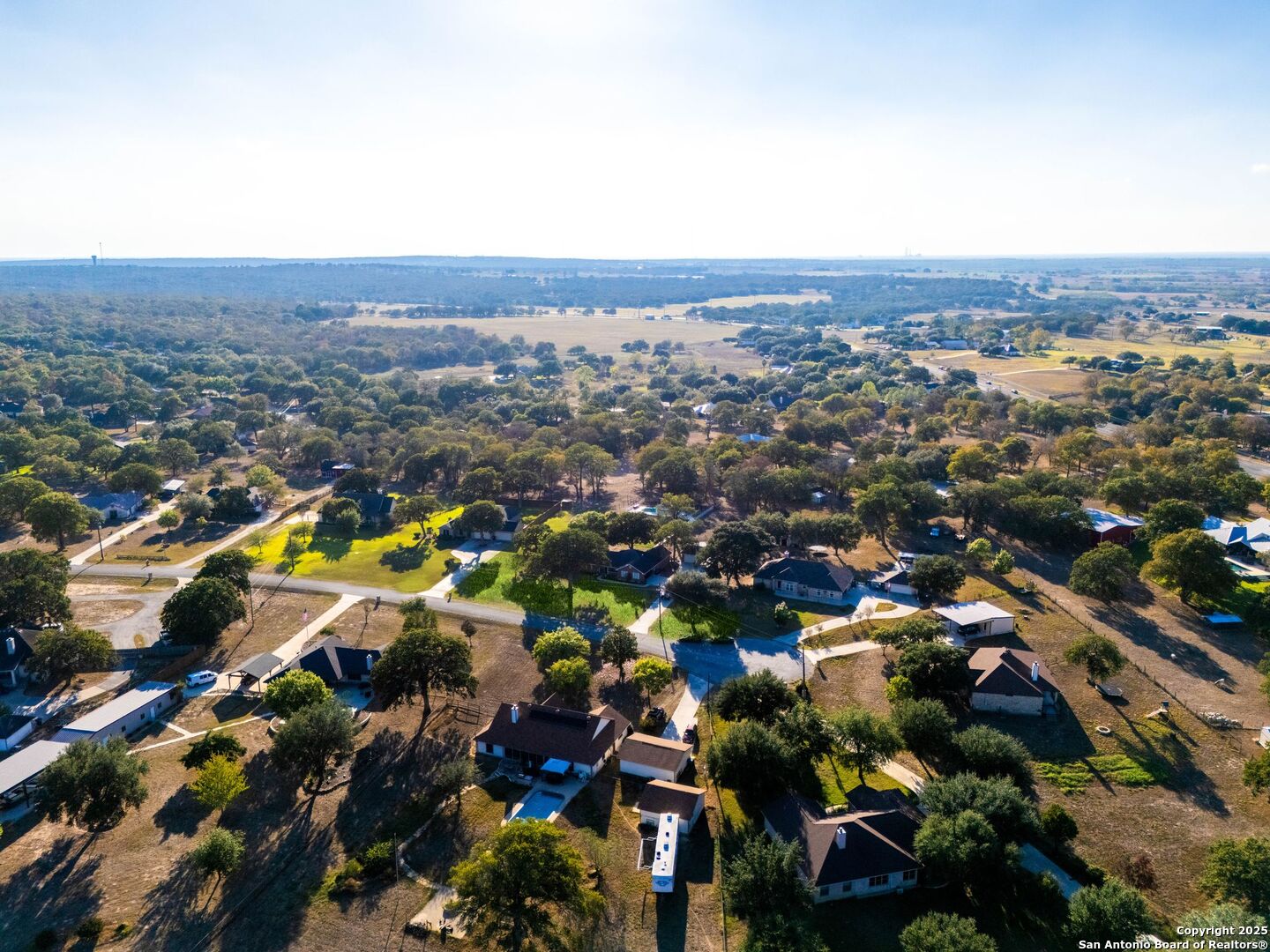 1265 Hillside Oaks Drive La Vernia, TX 78121 - Photo 36 of 72 an aerial view of residential houses with outdoor space