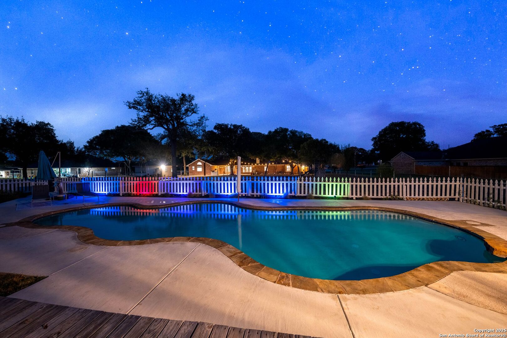 1265 Hillside Oaks Drive La Vernia, TX 78121 - Photo 67 of 72 a view of swimming pool from a balcony