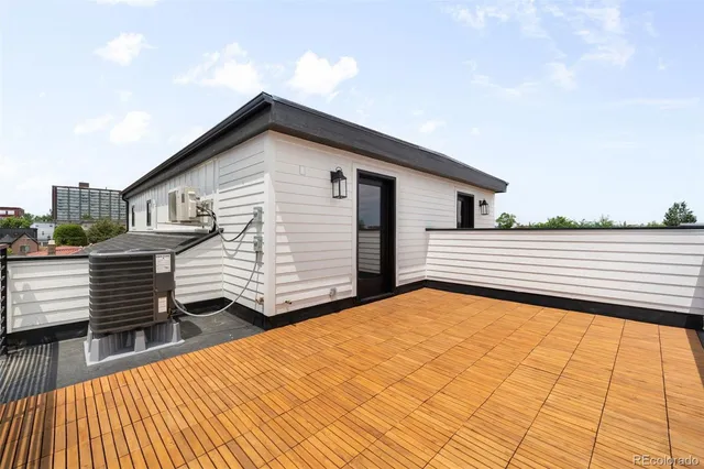 a view of a roof deck