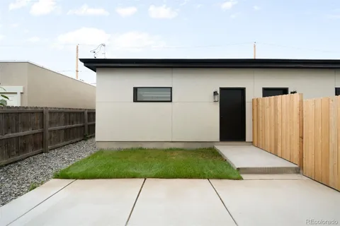 a backyard of a house
