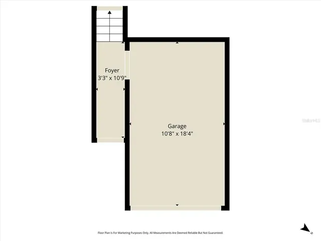 a picture of a bench in front of a door