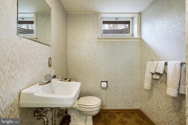 a bathroom with a sink and a toilet