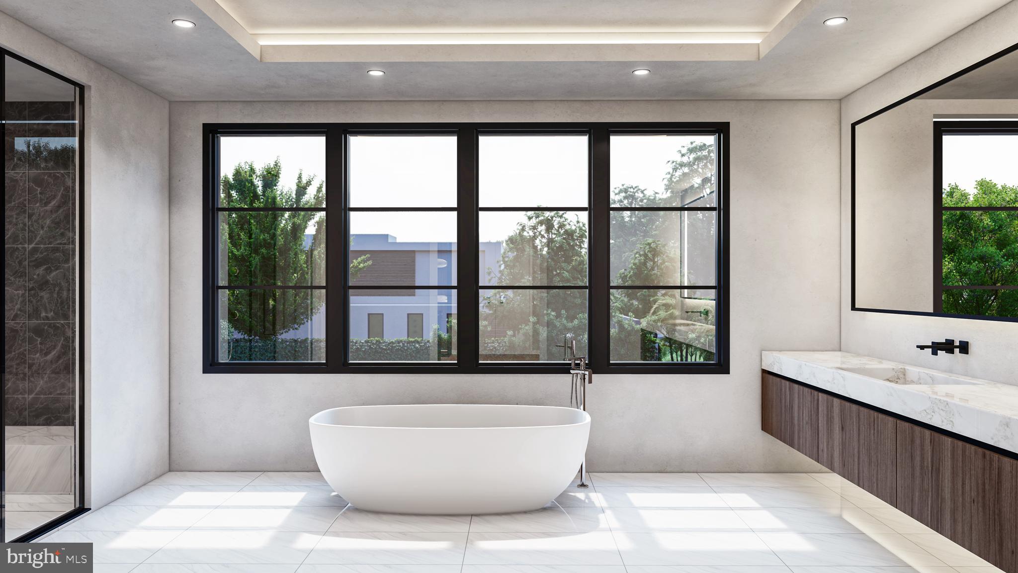 6515 Dryden Drive McLean, VA 22101 - Photo 22 of 34 a bathroom with a bathtub and windows
