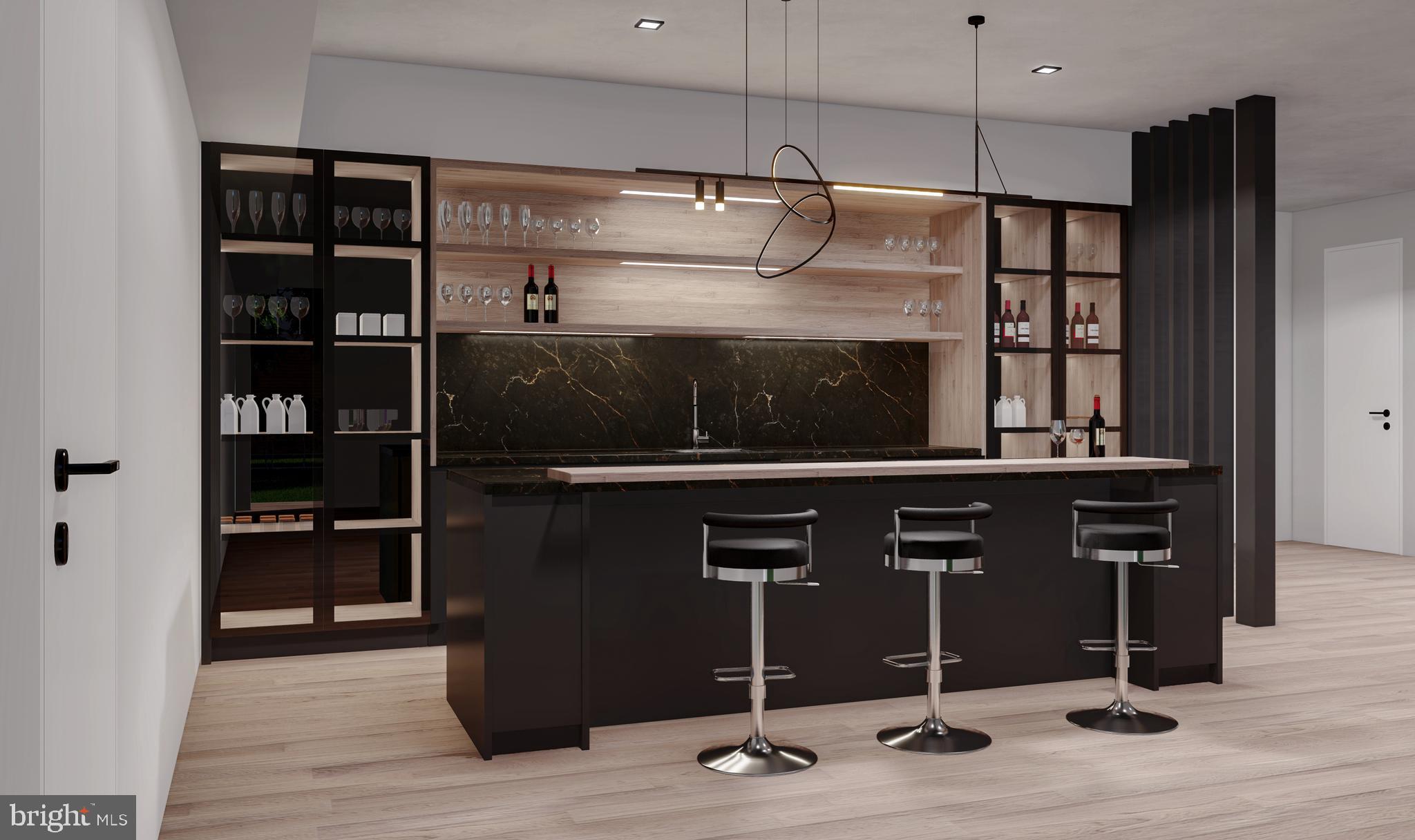 6515 Dryden Drive McLean, VA 22101 - Photo 8 of 34 a kitchen with a refrigerator and cabinets