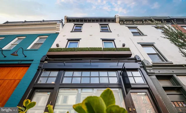 a front view of a building