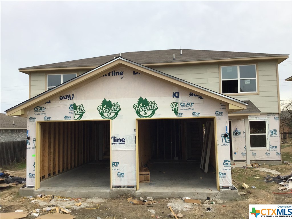 a front view of a house