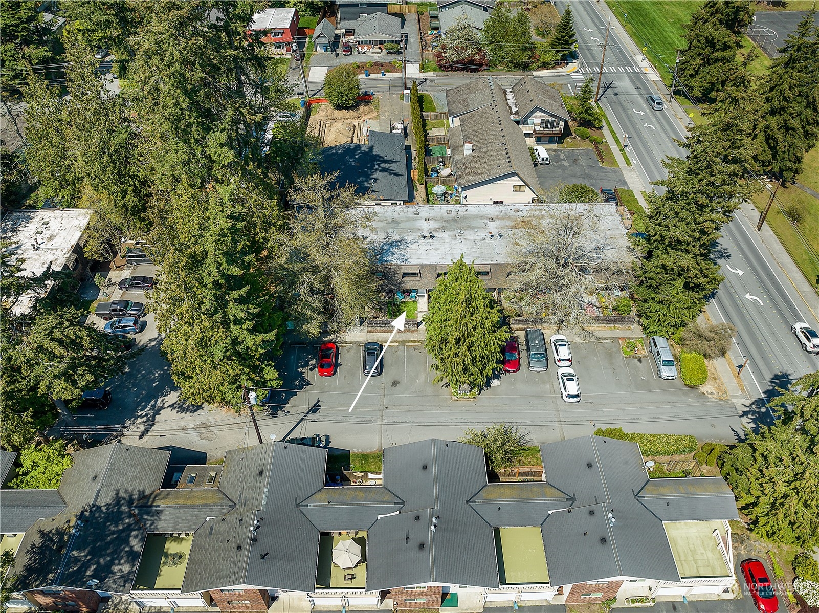 20620 76th Avenue West, Unit D Edmonds, WA 98026 - Photo 26 of 30 an aerial view of residential houses with outdoor space