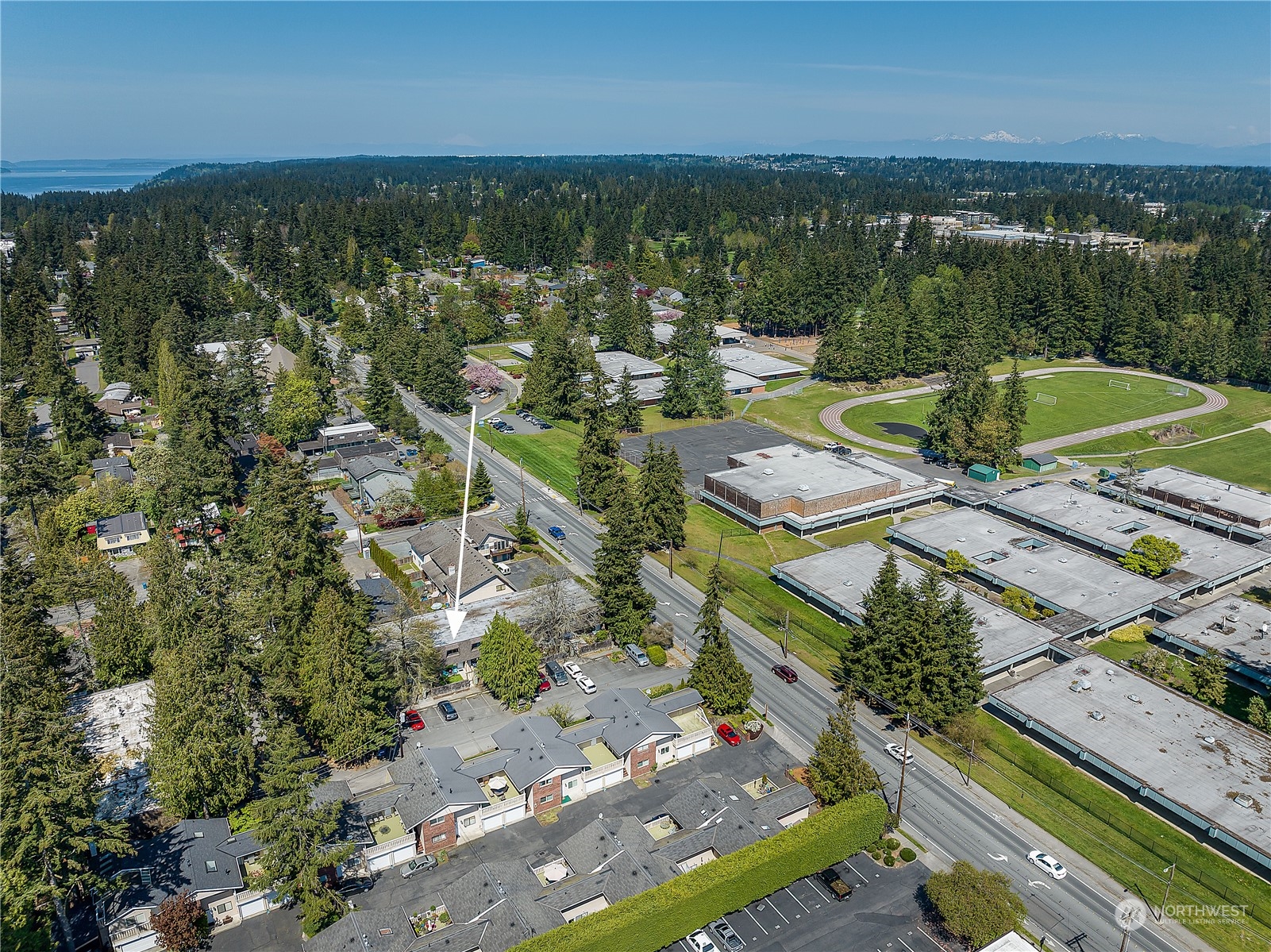 20620 76th Avenue West, Unit D Edmonds, WA 98026 - Photo 30 of 30 a view of a balcony with ocean view