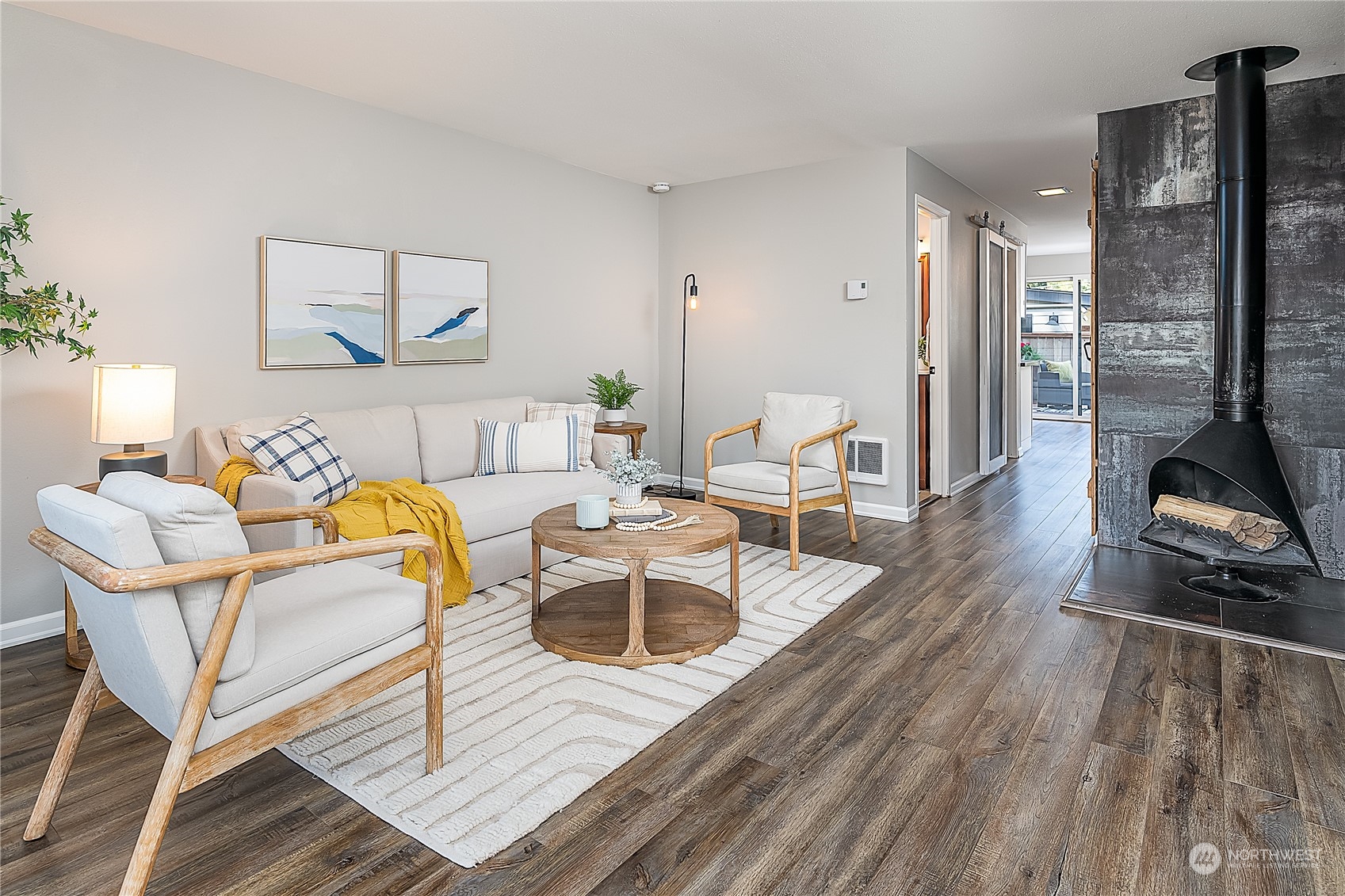 20620 76th Avenue West, Unit D Edmonds, WA 98026 - Photo 3 of 30 a living room with furniture and a wooden floor