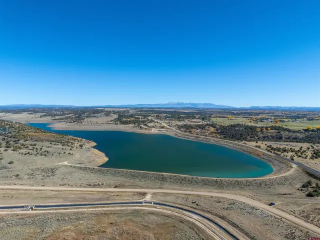 an aerial view of a beach
