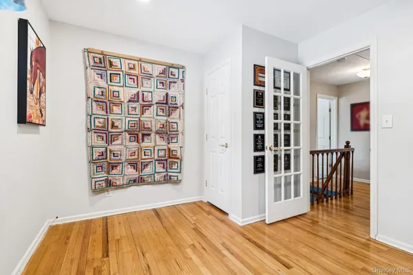 a view of a porch with furniture