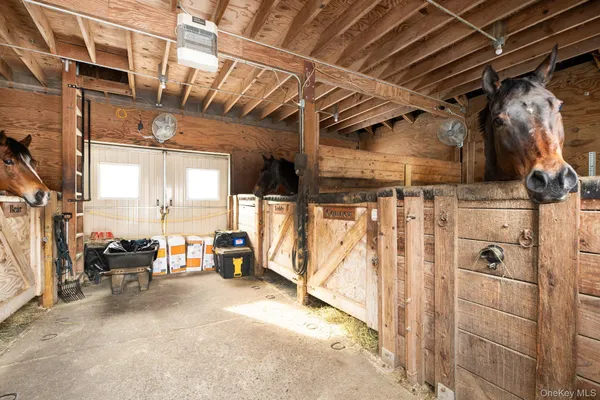a view of a closet with storage