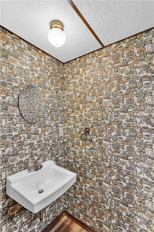 97 Emery Road Fredericktown, PA 15333 - Photo 19 of 23 a bathroom with a sink and a mirror