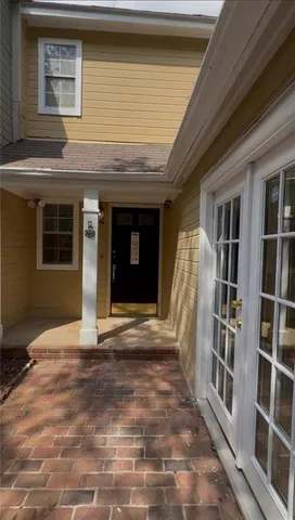 a view of front door of house