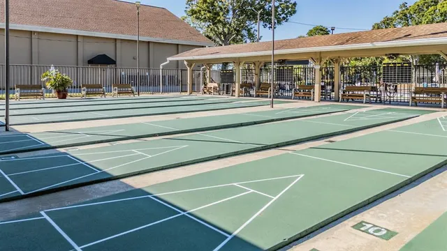 an outdoor view with patio