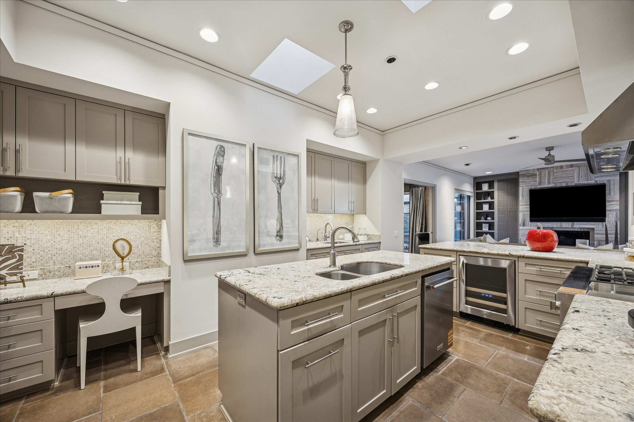 3124 Mid Lane Houston, TX 77027 - Photo 22 of 41 a kitchen with a sink stove and cabinets