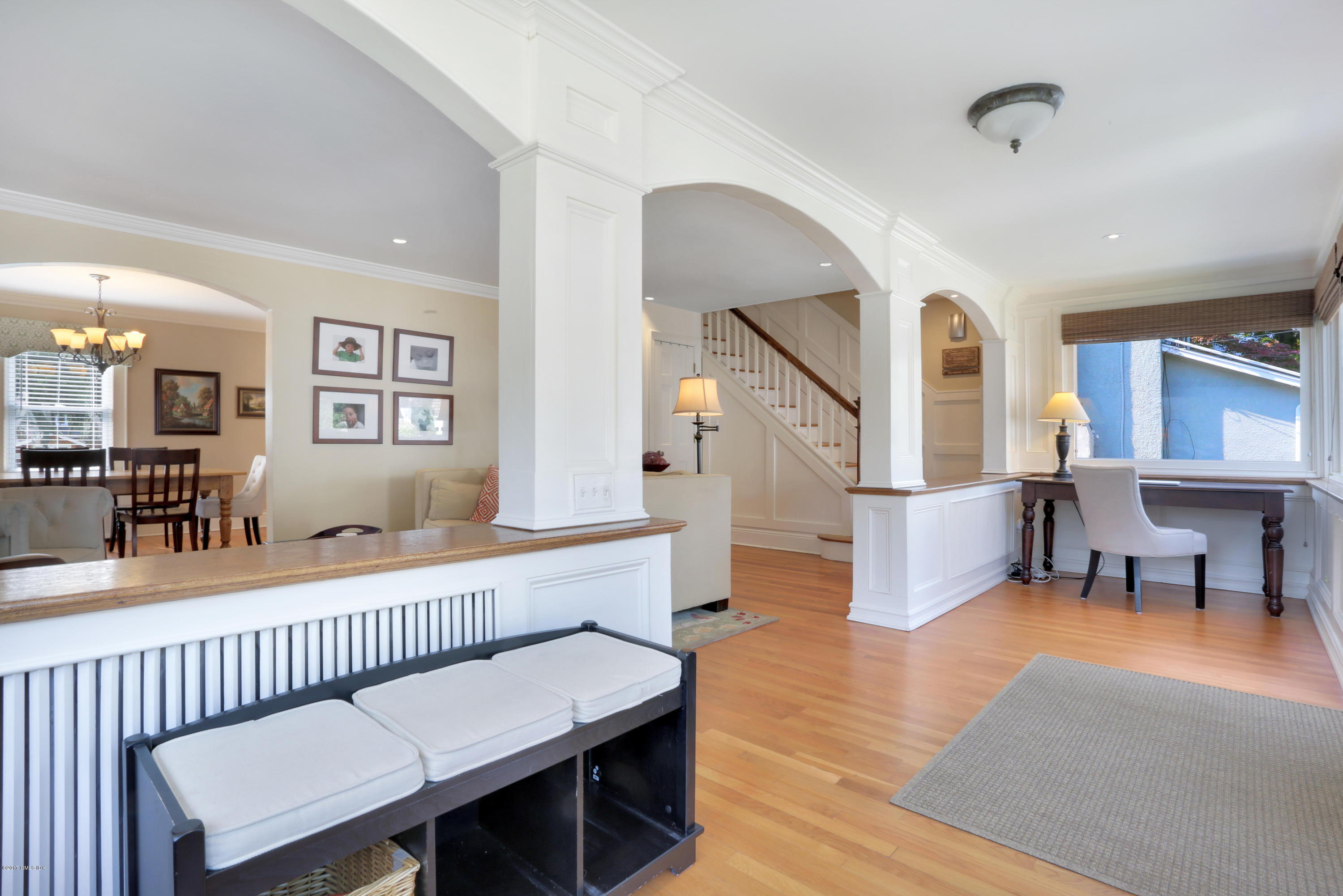 27 Pleasant Street Cos Cob, CT 06807 - Photo 4 of 21 a living room with furniture and a wooden floor