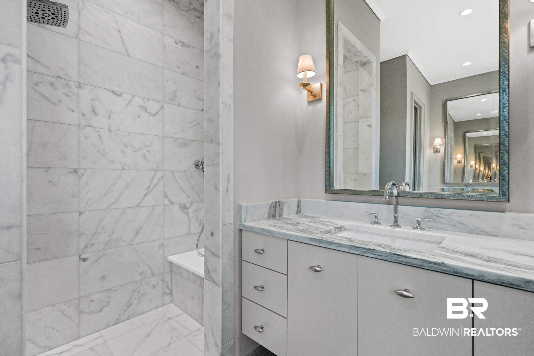 210 Castlands Court Fairhope, AL 36532 - Photo 27 of 50 Marble Walk-in Shower