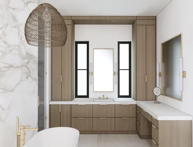 a bathroom with a double vanity sink mirror and toilet