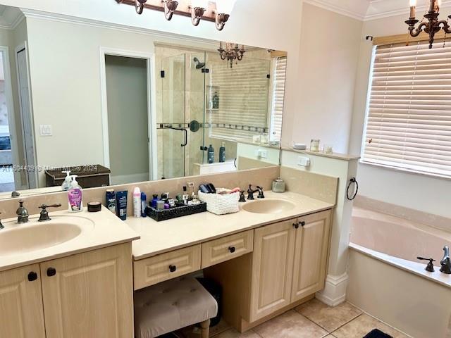 16110 Southwest 6th Street Pembroke Pines, FL 33027 - Photo 37 of 92 a bathroom with a sink double vanity and a mirror