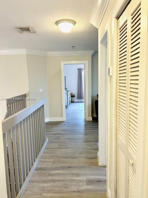 16110 Southwest 6th Street Pembroke Pines, FL 33027 - Photo 45 of 92 a view of a hallway view with wooden floor and staircase
