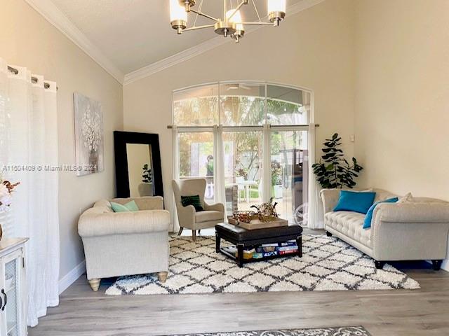 16110 Southwest 6th Street Pembroke Pines, FL 33027 - Photo 90 of 92 a living room with furniture and a large window