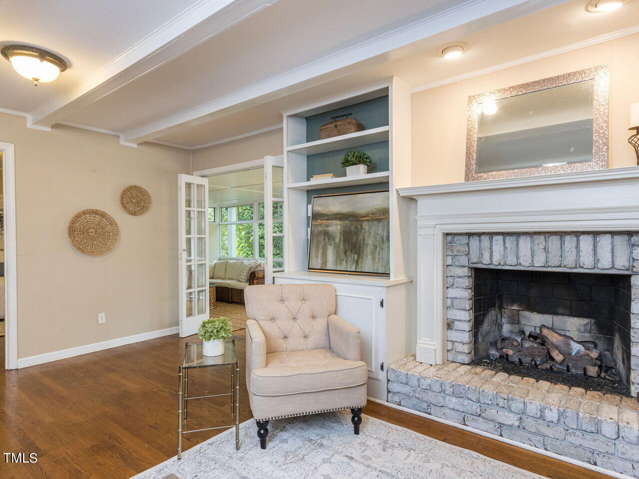 608 Ortega Road Raleigh, NC 27609 - Photo 7 of 34 Enjoy the gas fireplace!
