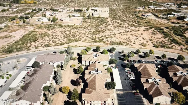 an aerial view of a city