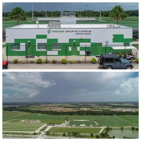 an aerial view of a house with a lake view