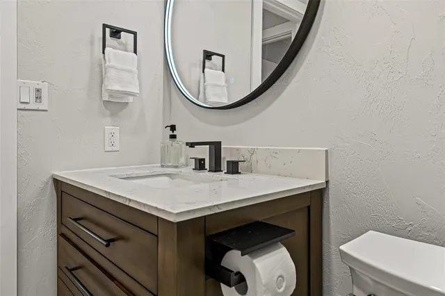 a view of a chairs in a patio