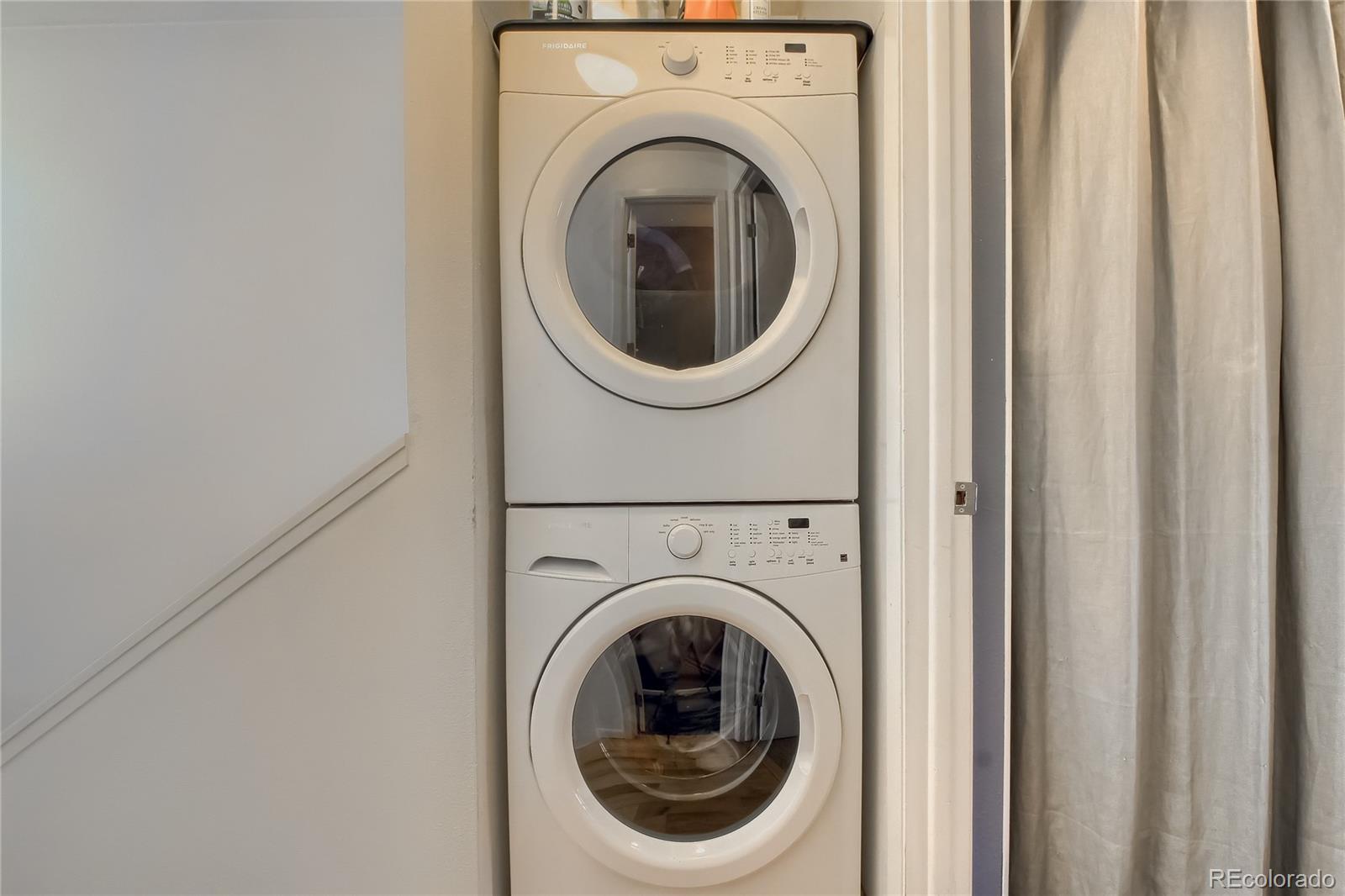 1300 Garfield Street, Unit 2 Denver, CO 80206 - Photo 25 of 34 a utility room with dryer and washer