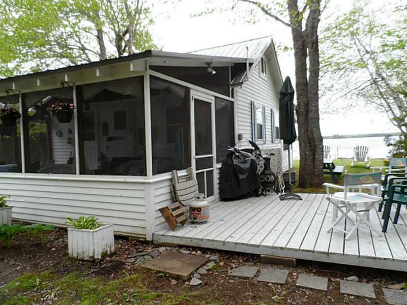 102 Sand Cv Road Princeton, ME 04668 - Photo 18 of 26 Exterior Back. Camp deck off...