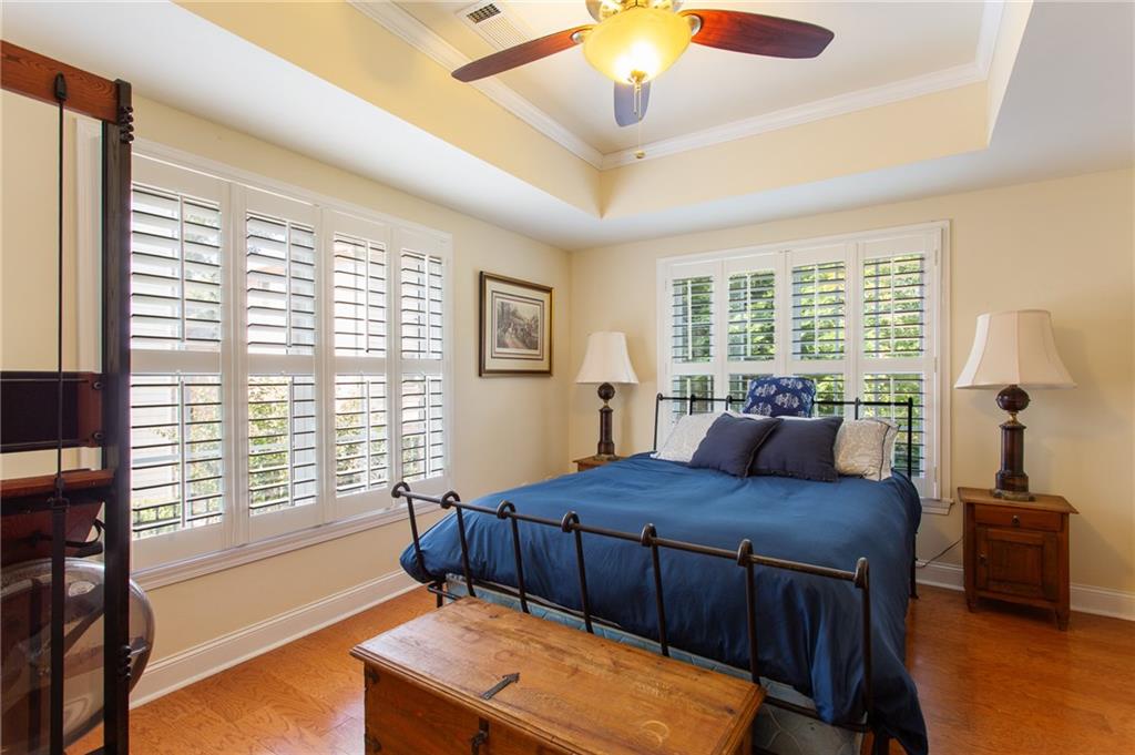 3522 Ivy Manor Road Southeast Smyrna, GA 30080 - Photo 26 of 47 a bedroom with furniture and a large window