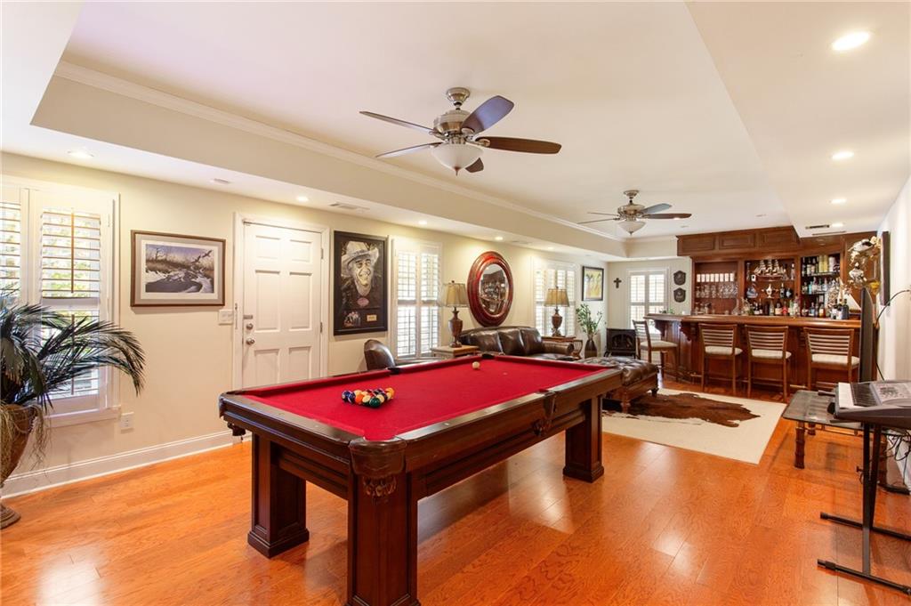 3522 Ivy Manor Road Southeast Smyrna, GA 30080 - Photo 32 of 47 a room with gym equipment pool table and window