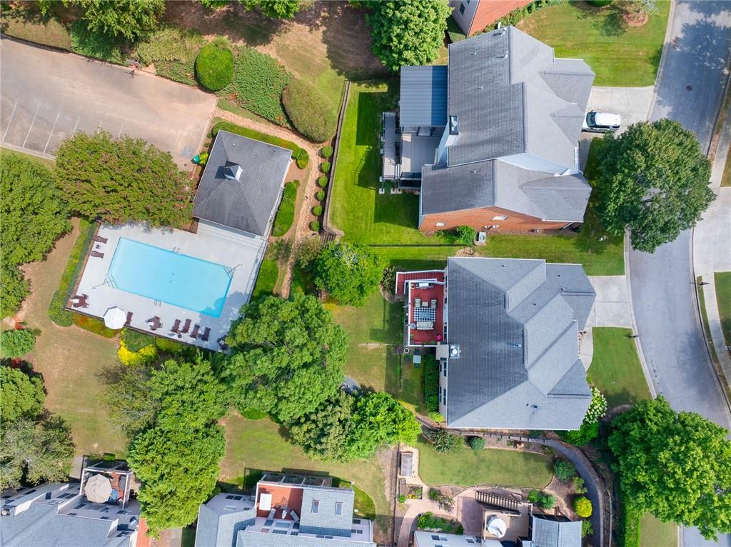 3522 Ivy Manor Road Southeast Smyrna, GA 30080 - Photo 46 of 47 an aerial view of a house with outdoor space