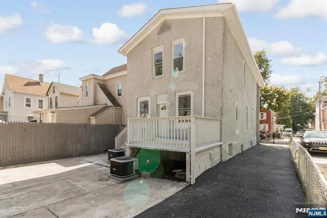 a front view of a house with entryway
