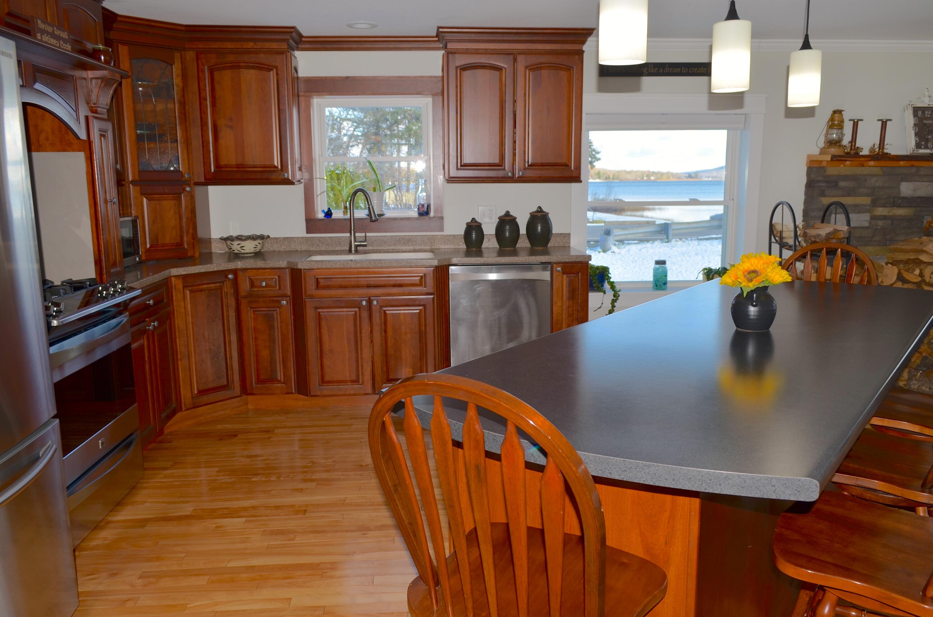 250 Sinclair Road Sinclair, ME 04779 - Photo 6 of 19 New Kitchen and Island