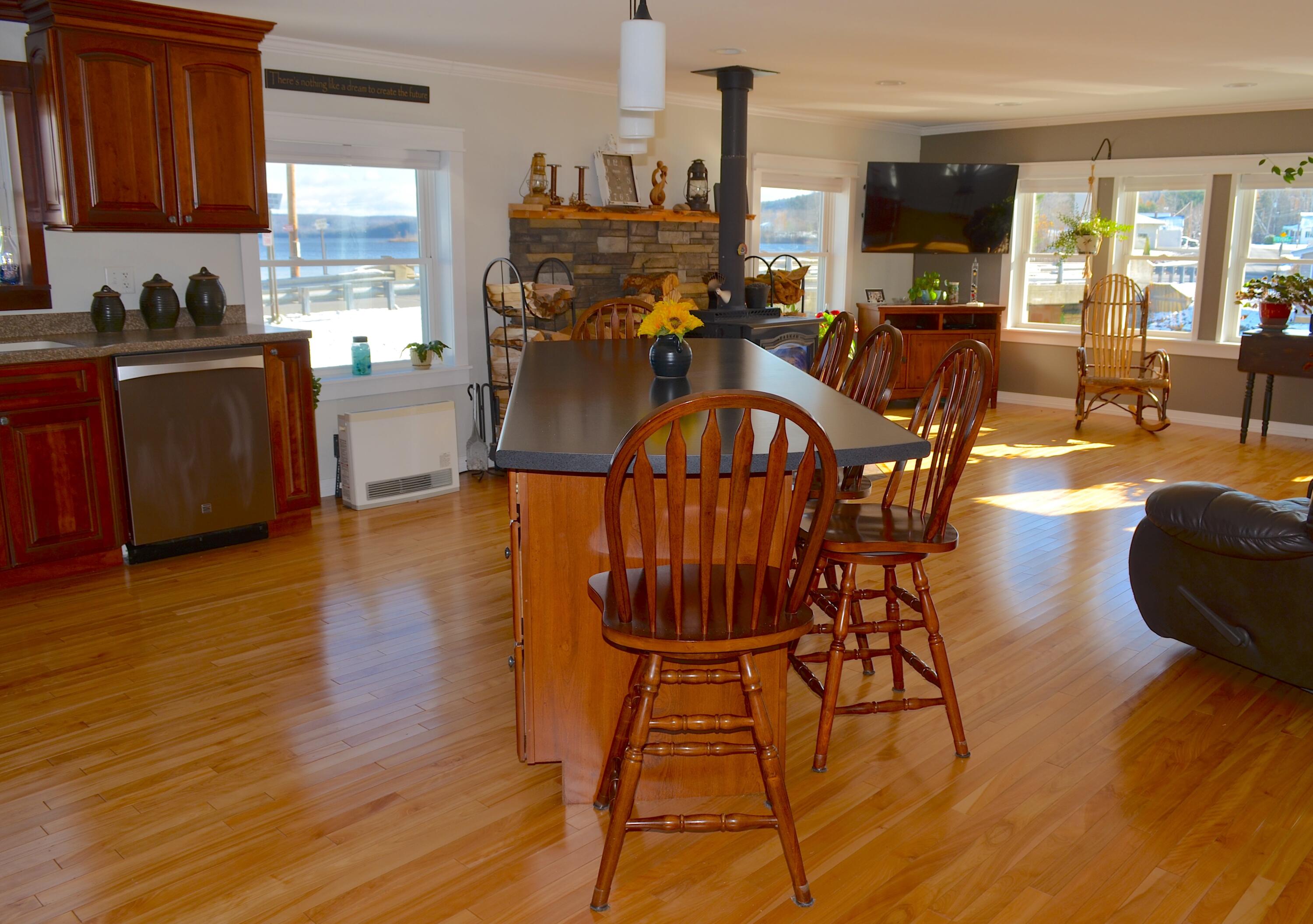 250 Sinclair Road Sinclair, ME 04779 - Photo 7 of 19 Kitchen/Hardwood Floors