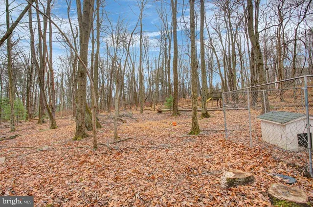 a view of outdoor space with a garden