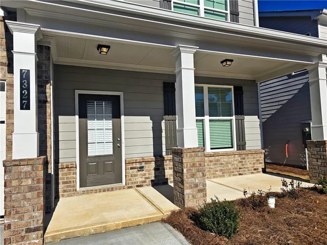 a view of entrance front of house