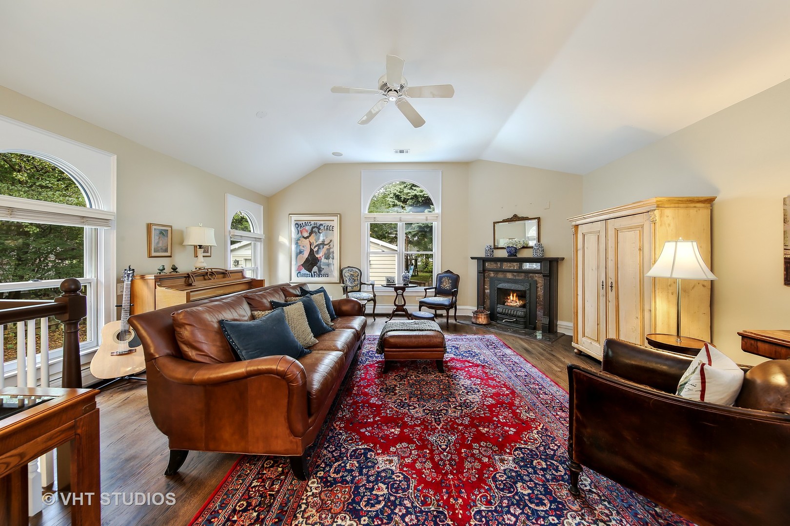 4604 Wolf Road Western Springs, IL 60558 - Photo 6 of 28 a living room with furniture fireplace and a large window