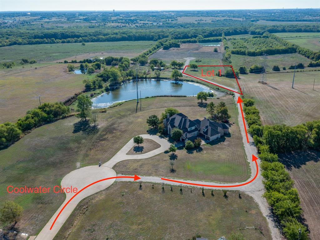 Lot 1 Lookout Circle Forney, TX 75126 - Photo 6 of 7 an aerial view of a house with outdoor space and lake view