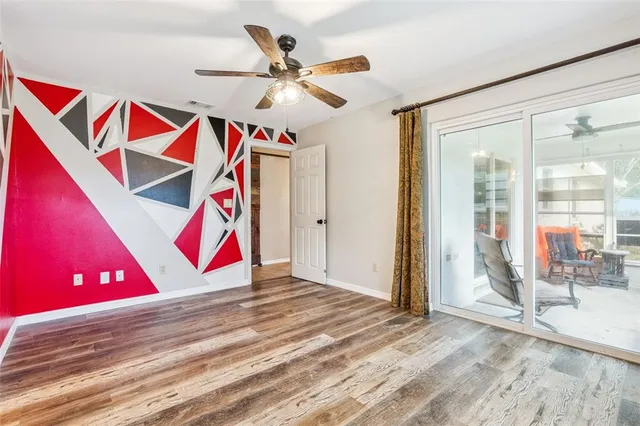 a view of an empty room