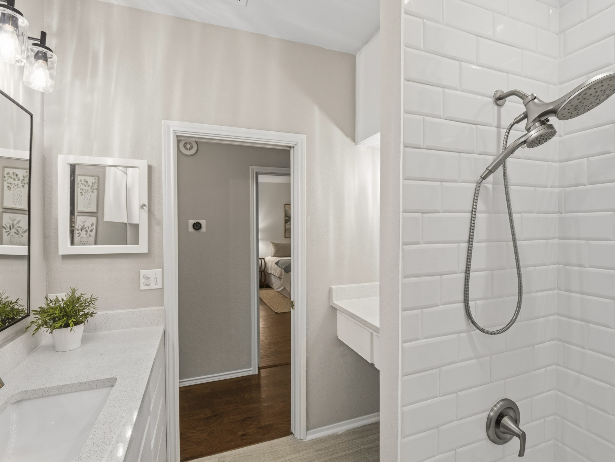 3809 Spicewood Springs Road, Unit 137 Austin, TX 78759 - Photo 21 of 34 A well-appointed bathroom features a spacious vanity and a sleek, tiled shower.