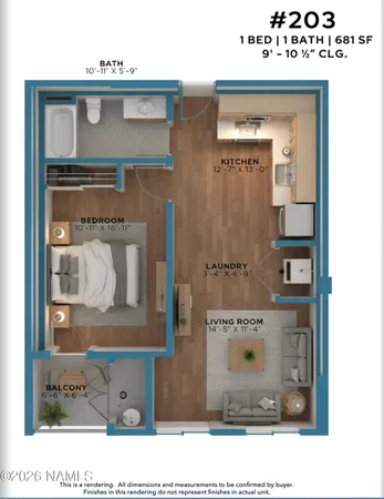 $607,905 | 310 East Birch Avenue, Unit 203, Flagstaff, AZ 86001